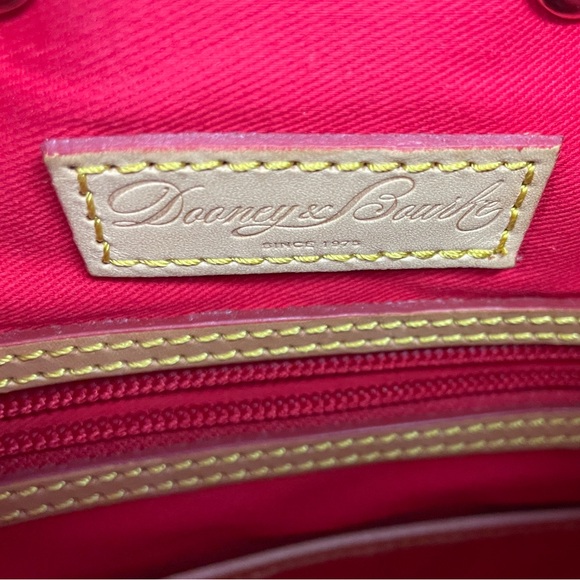 Dooney & Bourke Pink Tasha Patent Leather Drawstring Bucket Bag - Picture 3 of 9